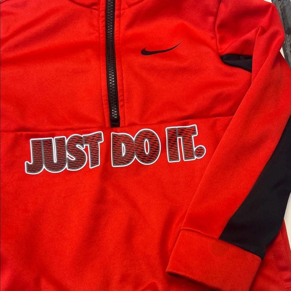 Boy's Nike‎ Kids Bold Red and Black Hoodie